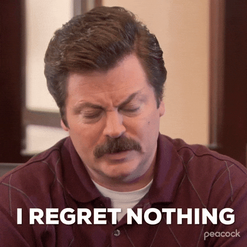i regret nothing dead framework